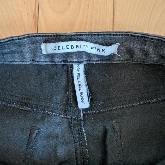 Celebrity Pink Women's Dark Gray Skinny Jeans - Picture 3 of 5